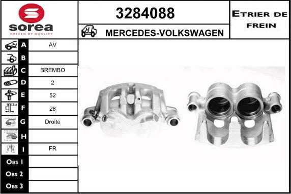 Sera 3284088 - Bremžu suports autospares.lv