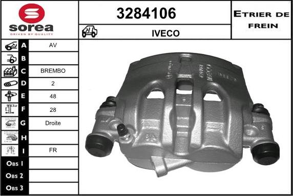 Sera 3284106 - Bremžu suports autospares.lv