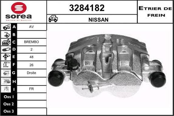 Sera 3284182 - Bremžu suports autospares.lv