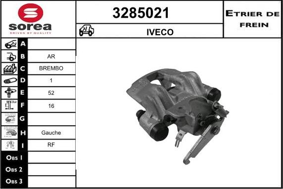 Sera 3285021 - Bremžu suports www.autospares.lv