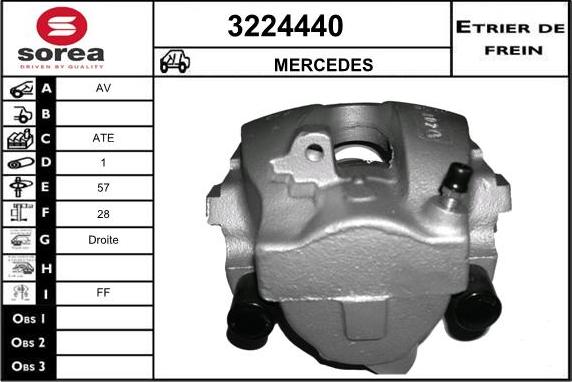 Sera 3224440 - Тормозной суппорт www.autospares.lv