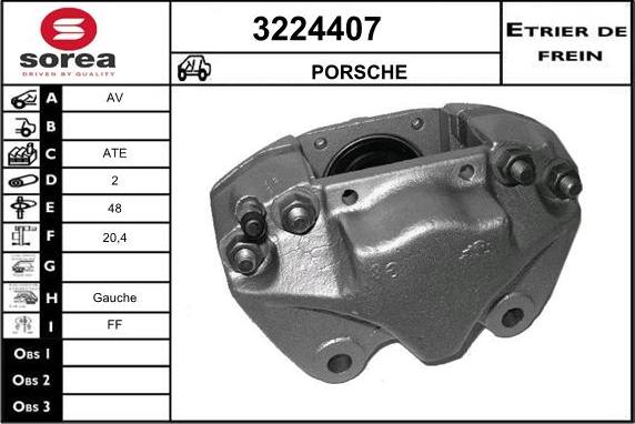 Sera 3224407 - Тормозной суппорт www.autospares.lv