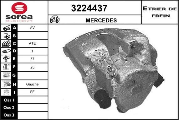 Sera 3224437 - Тормозной суппорт www.autospares.lv