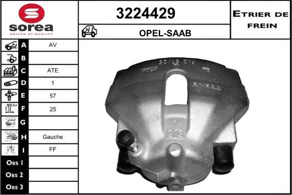 Sera 3224429 - Тормозной суппорт www.autospares.lv