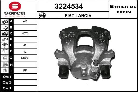 Sera 3224534 - Bremžu suports autospares.lv