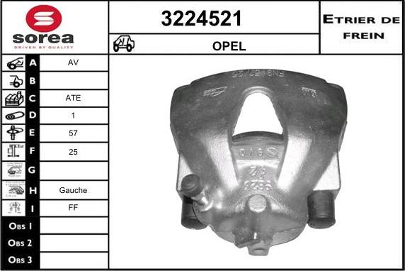 Sera 3224521 - Тормозной суппорт www.autospares.lv