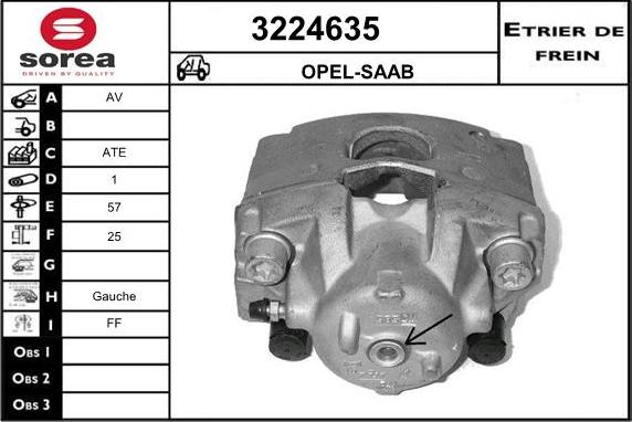 Sera 3224635 - Bremžu suports autospares.lv