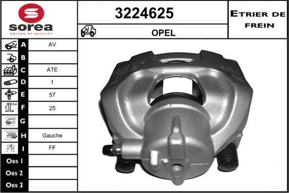 Sera 3224625 - Bremžu suports autospares.lv