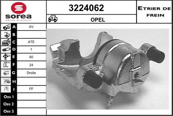 Sera 3224062 - Bremžu suports autospares.lv