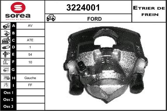 Sera 3224001 - Brake Caliper www.autospares.lv