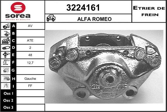 Sera 3224161 - Тормозной суппорт www.autospares.lv