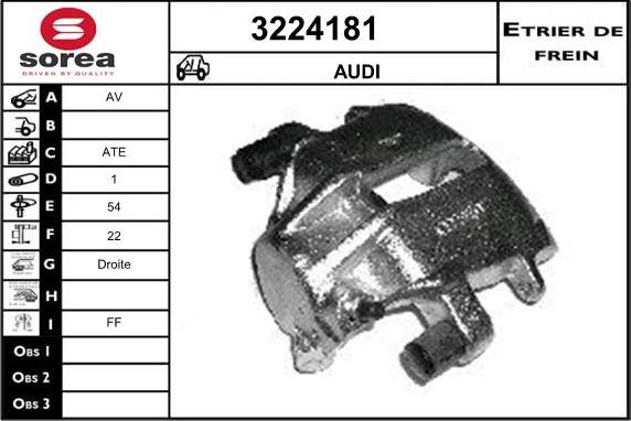 Sera 3224181 - Bremžu suports autospares.lv