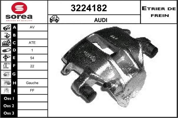 Sera 3224182 - Bremžu suports autospares.lv