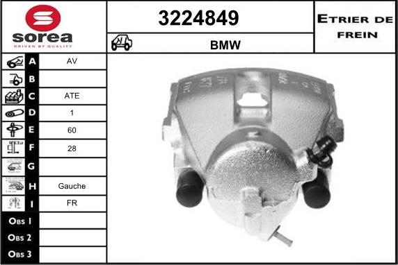 Sera 3224849 - Bremžu suports autospares.lv