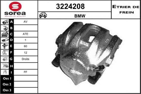 Sera 3224208 - Bremžu suports autospares.lv