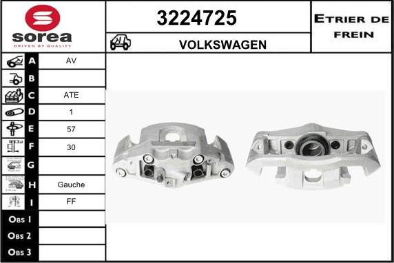 Sera 3224725 - Bremžu suports www.autospares.lv