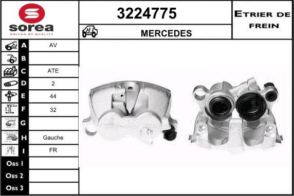 Sera 3224775 - Bremžu suports autospares.lv