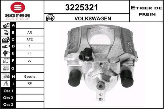 Sera 3225321 - Bremžu suports autospares.lv