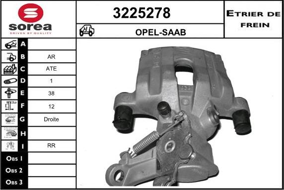 Sera 3225278 - Bremžu suports autospares.lv