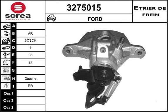 Sera 3275015 - Bremžu suports autospares.lv