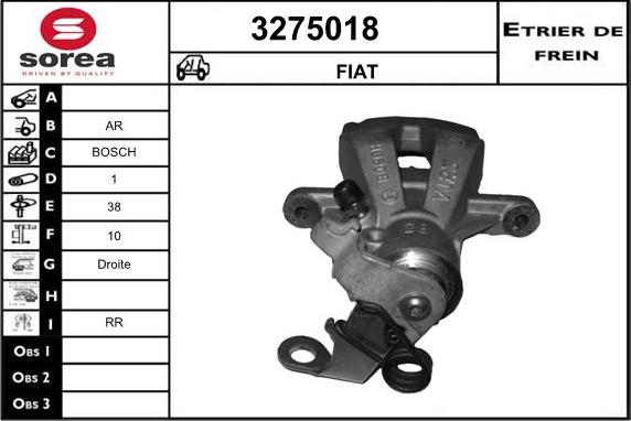 Sera 3275018 - Brake Caliper www.autospares.lv