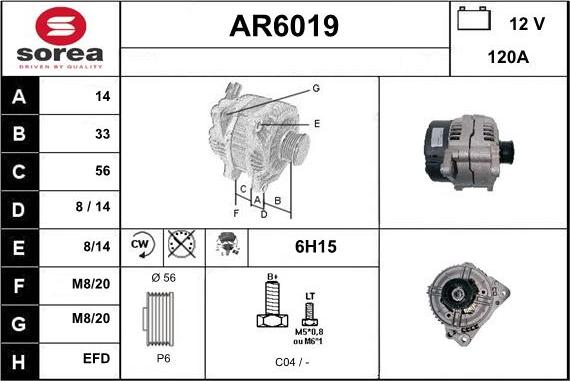 Sera AR6019 - Ģenerators www.autospares.lv