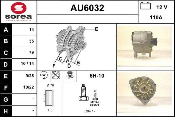 Sera AU6032 - Генератор www.autospares.lv