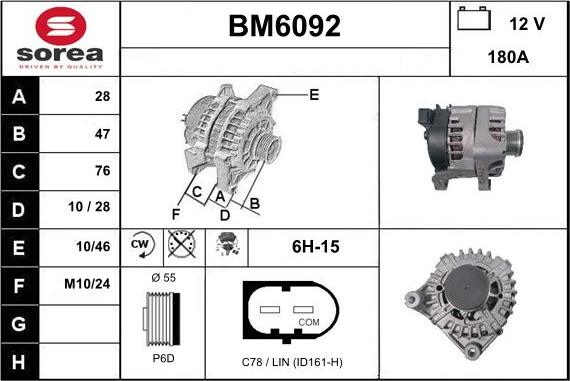 Sera BM6092 - Ģenerators autospares.lv