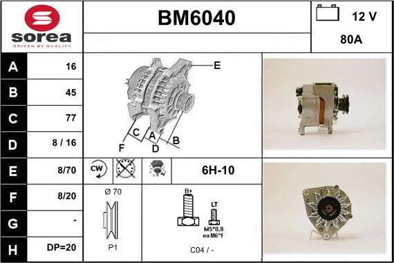 Sera BM6040 - Ģenerators autospares.lv