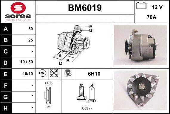 Sera BM6019 - Ģenerators autospares.lv