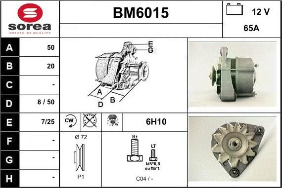 Sera BM6015 - Ģenerators autospares.lv