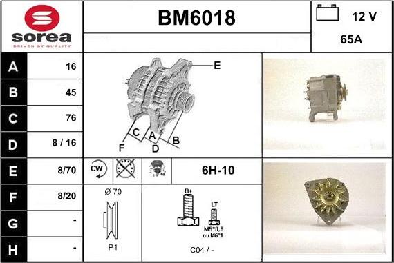 Sera BM6018 - Ģenerators autospares.lv