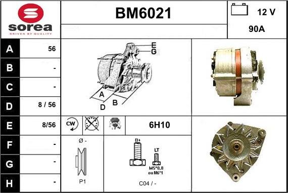 Sera BM6021 - Генератор www.autospares.lv