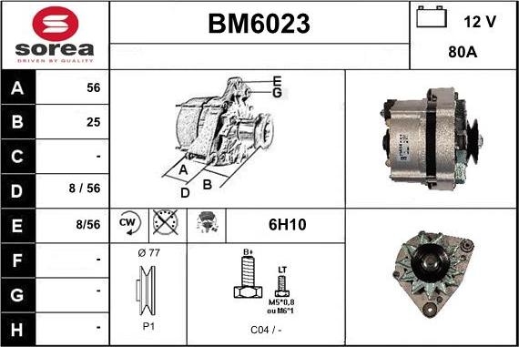 Sera BM6023 - Генератор www.autospares.lv