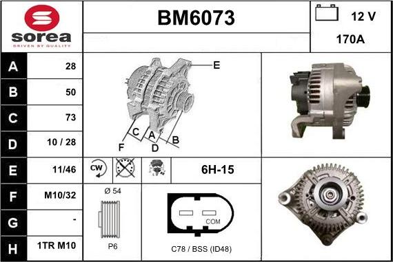 Sera BM6073 - Ģenerators autospares.lv