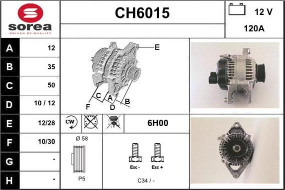 Sera CH6015 - Ģenerators www.autospares.lv