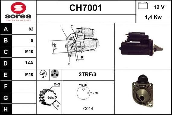 Sera CH7001 - Starteris autospares.lv