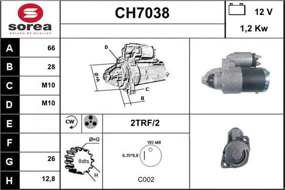 Sera CH7038 - Starter www.autospares.lv