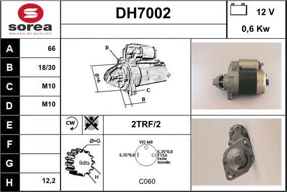 Sera DH7002 - Starter www.autospares.lv