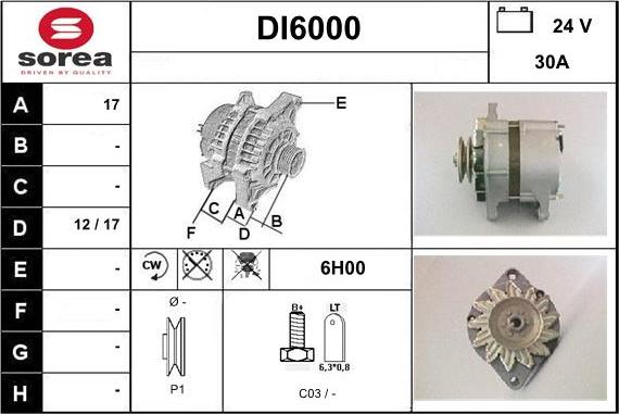 Sera DI6000 - Ģenerators www.autospares.lv