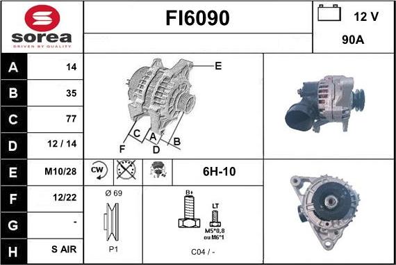 Sera FI6090 - Ģenerators www.autospares.lv