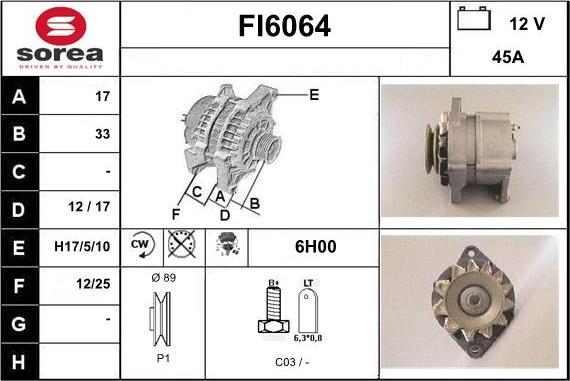 Sera FI6064 - Ģenerators autospares.lv