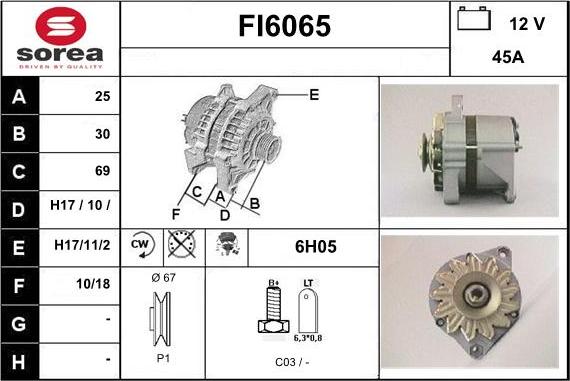 Sera FI6065 - Генератор www.autospares.lv