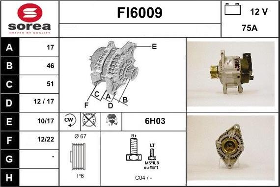 Sera FI6009 - Генератор www.autospares.lv