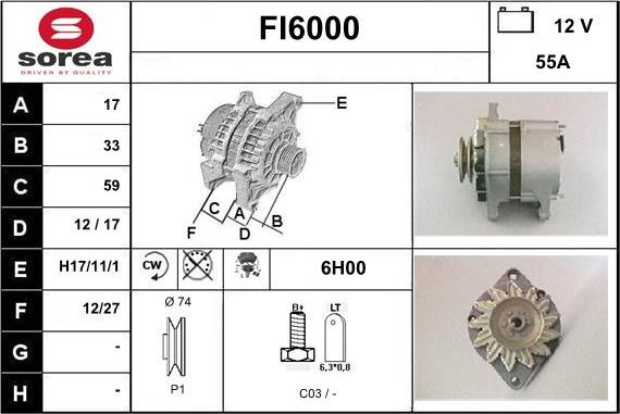 Sera FI6000 - Ģenerators www.autospares.lv