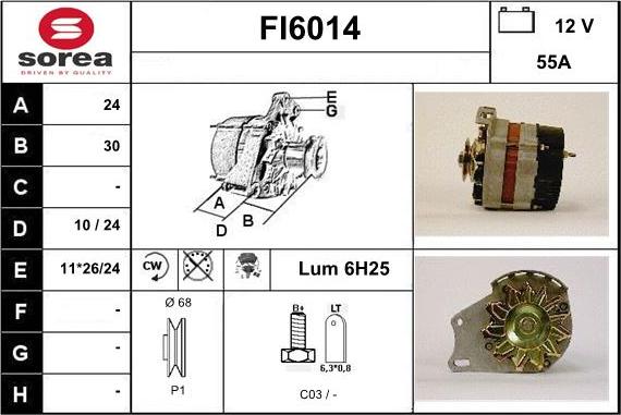 Sera FI6014 - Генератор www.autospares.lv