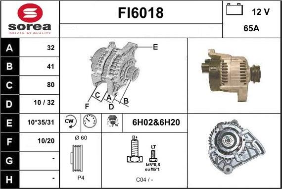 Sera FI6018 - Ģenerators www.autospares.lv