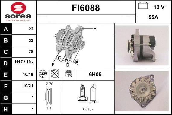 Sera FI6088 - Генератор www.autospares.lv