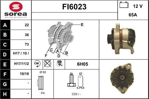 Sera FI6023 - Генератор www.autospares.lv