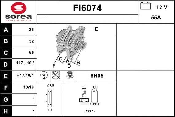 Sera FI6074 - Ģenerators www.autospares.lv